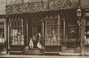 Grocery shop at 56 Artillery Lane, off Bishopsgate, from Wonderful London, published 1926-27 by English Photographer